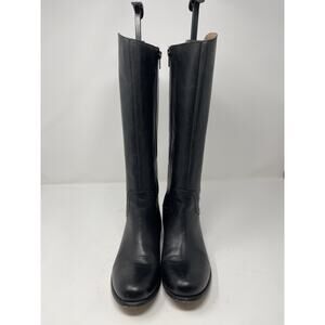 Corso Como Women's Baylee Leather‎ Knee High Riding Black Boots Size 6.5M